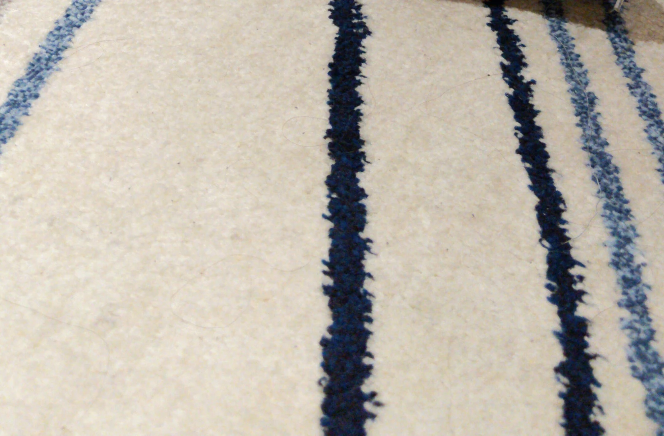 Beautiful carpet, white with color