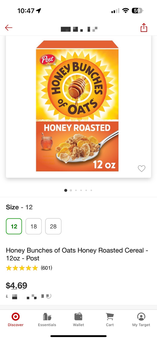 Honey Bunches of oats Cereal- 4 boxes - photo 3