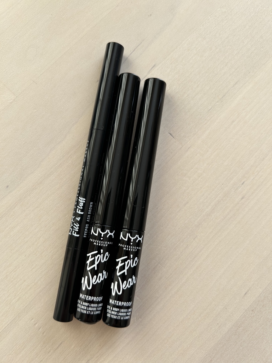 NYX eyeliner and brow pencil thumbnail