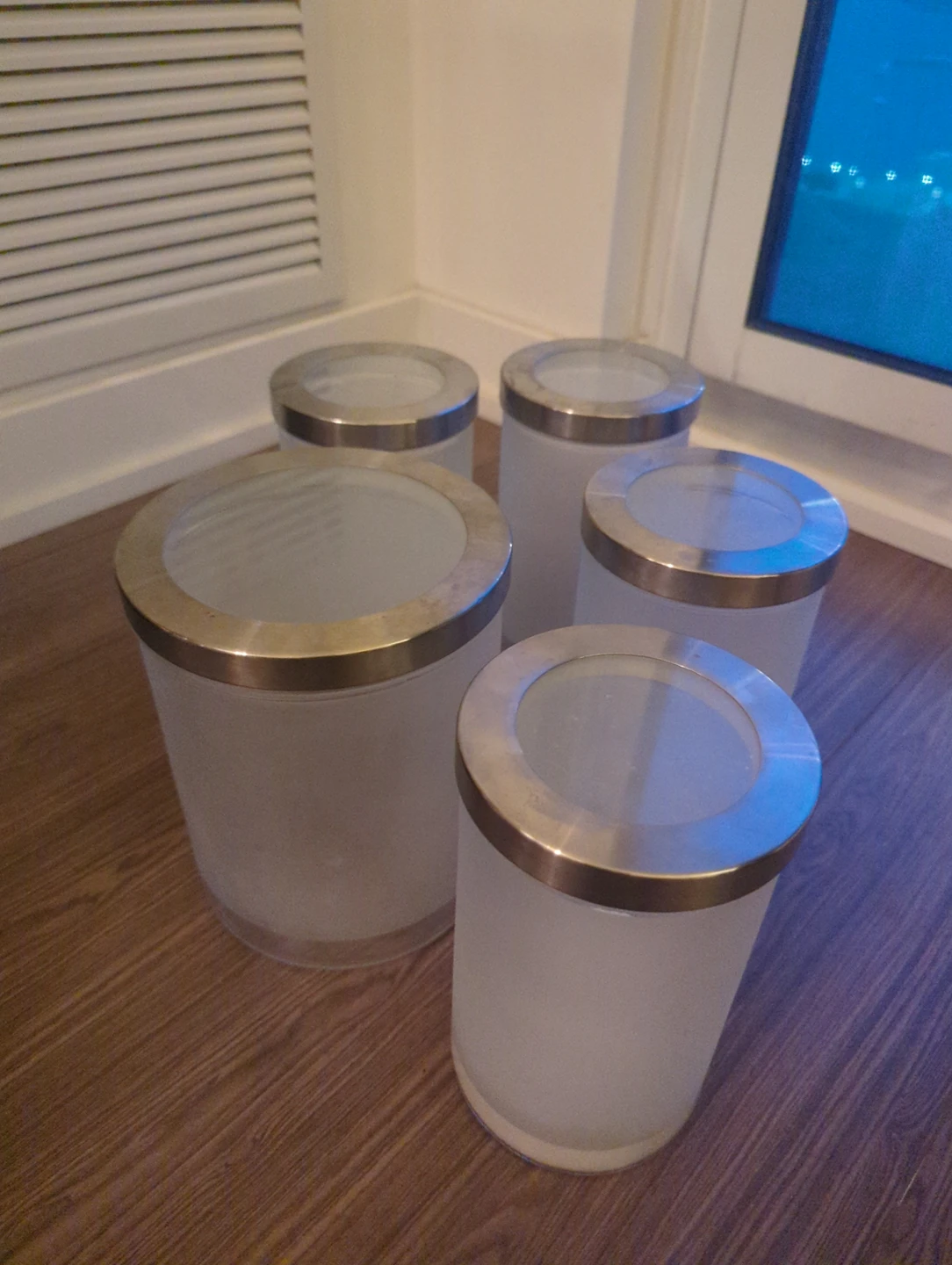 frosted glass containers with lids thumbnail