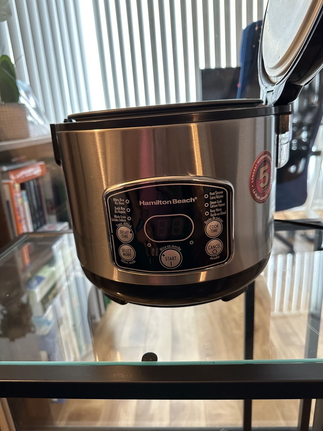 Rice cooker with steaming basket - photo 3