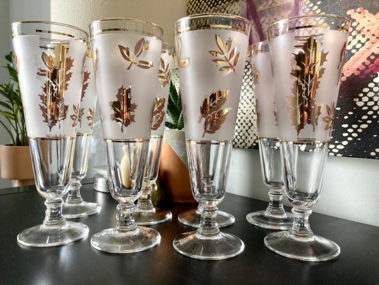 Set of 8 Vintage Libbey Pilsner Glasses thumbnail
