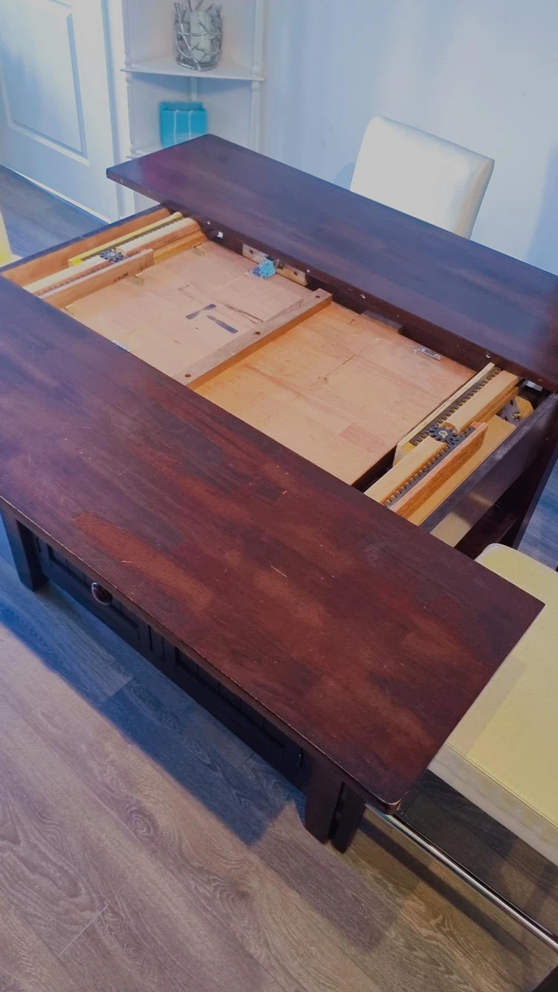 Expandable dining table with chairs - photo 5