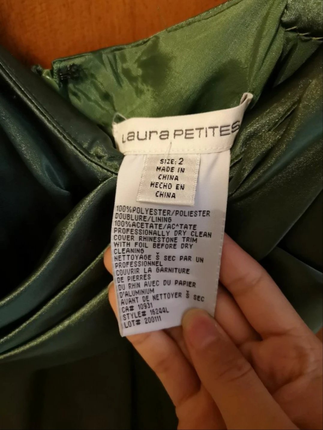 Laura Petites - Green Dress image indicator(2)