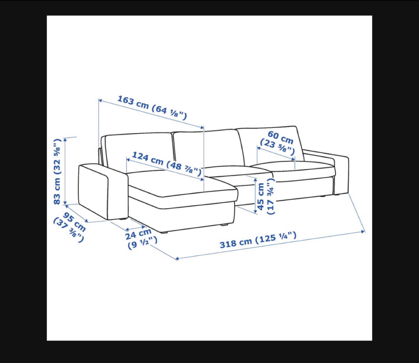IKEA KIVIK COUCH - photo 3