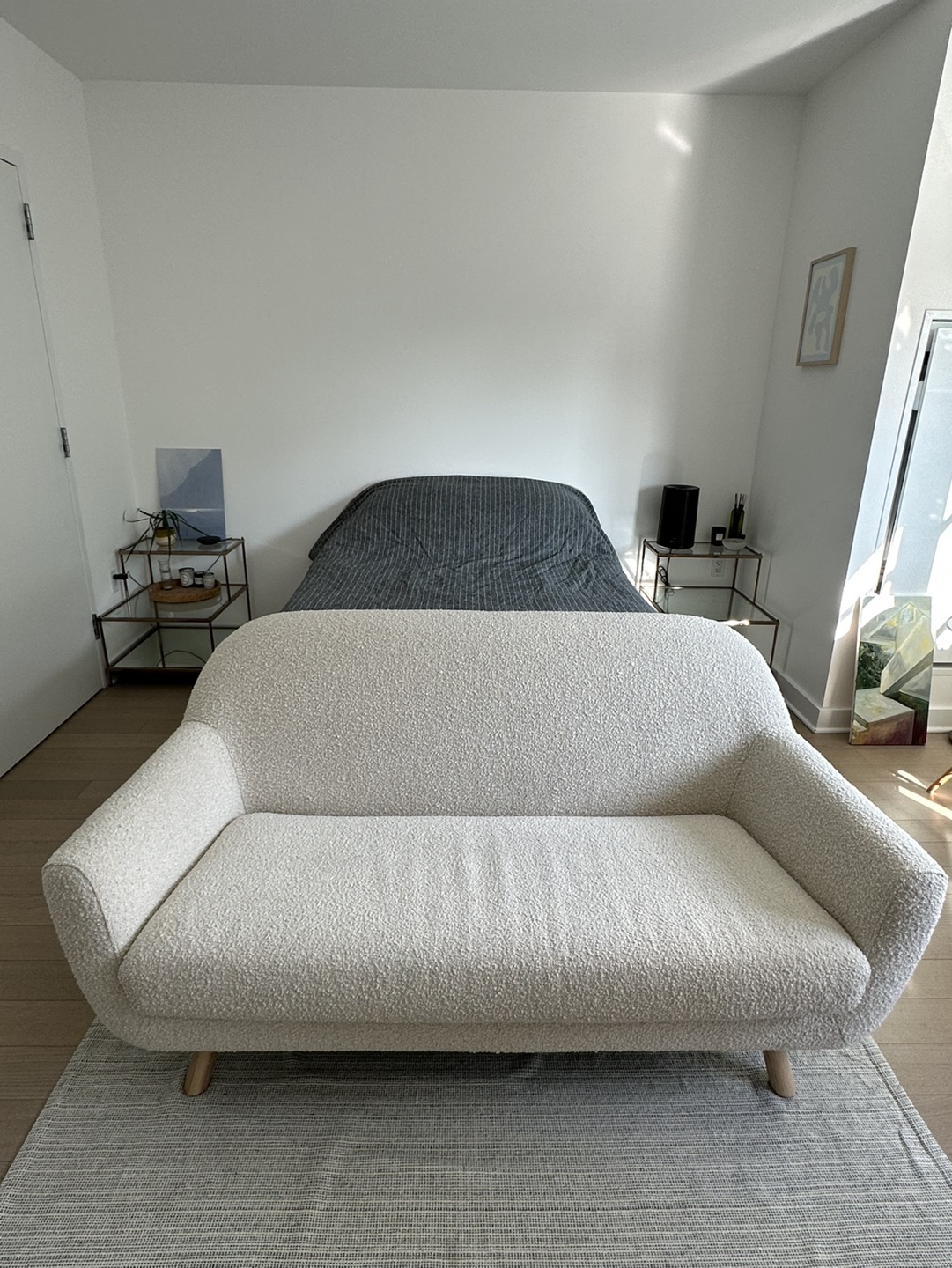Article ivory loveseat - photo 2