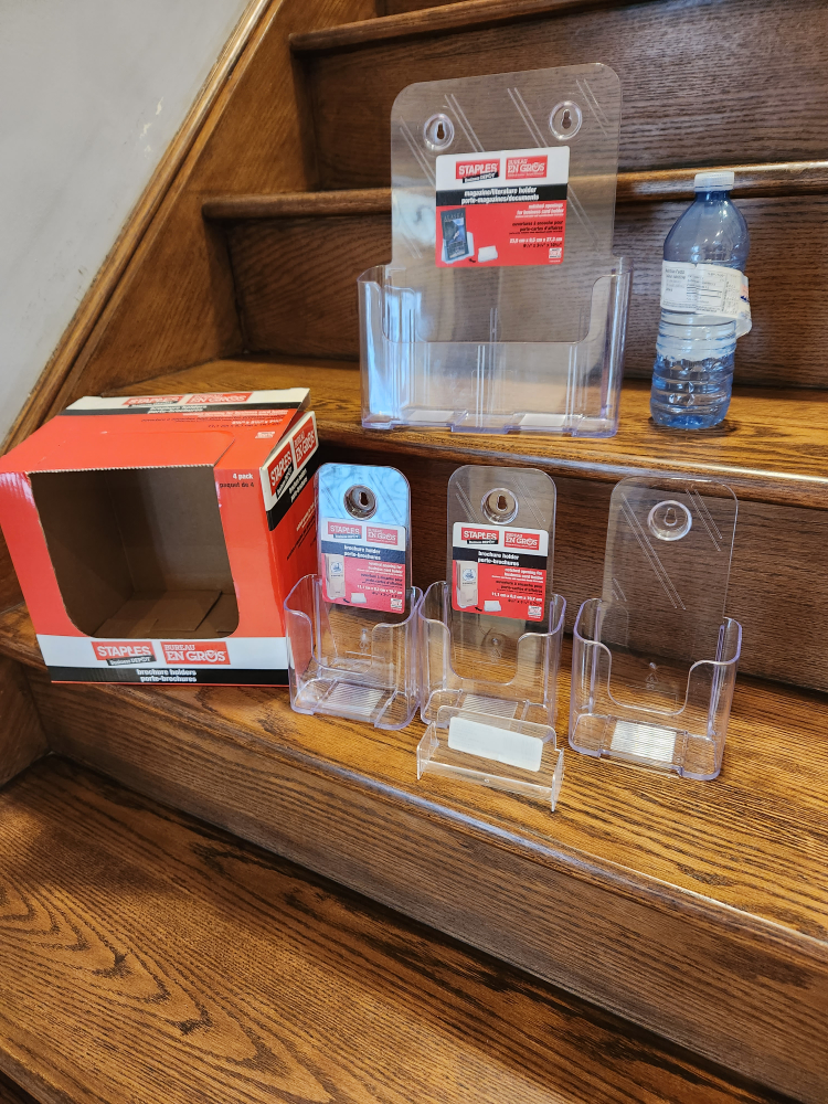 Brand New STAPLES Magazine/ literature/ brochure Holders