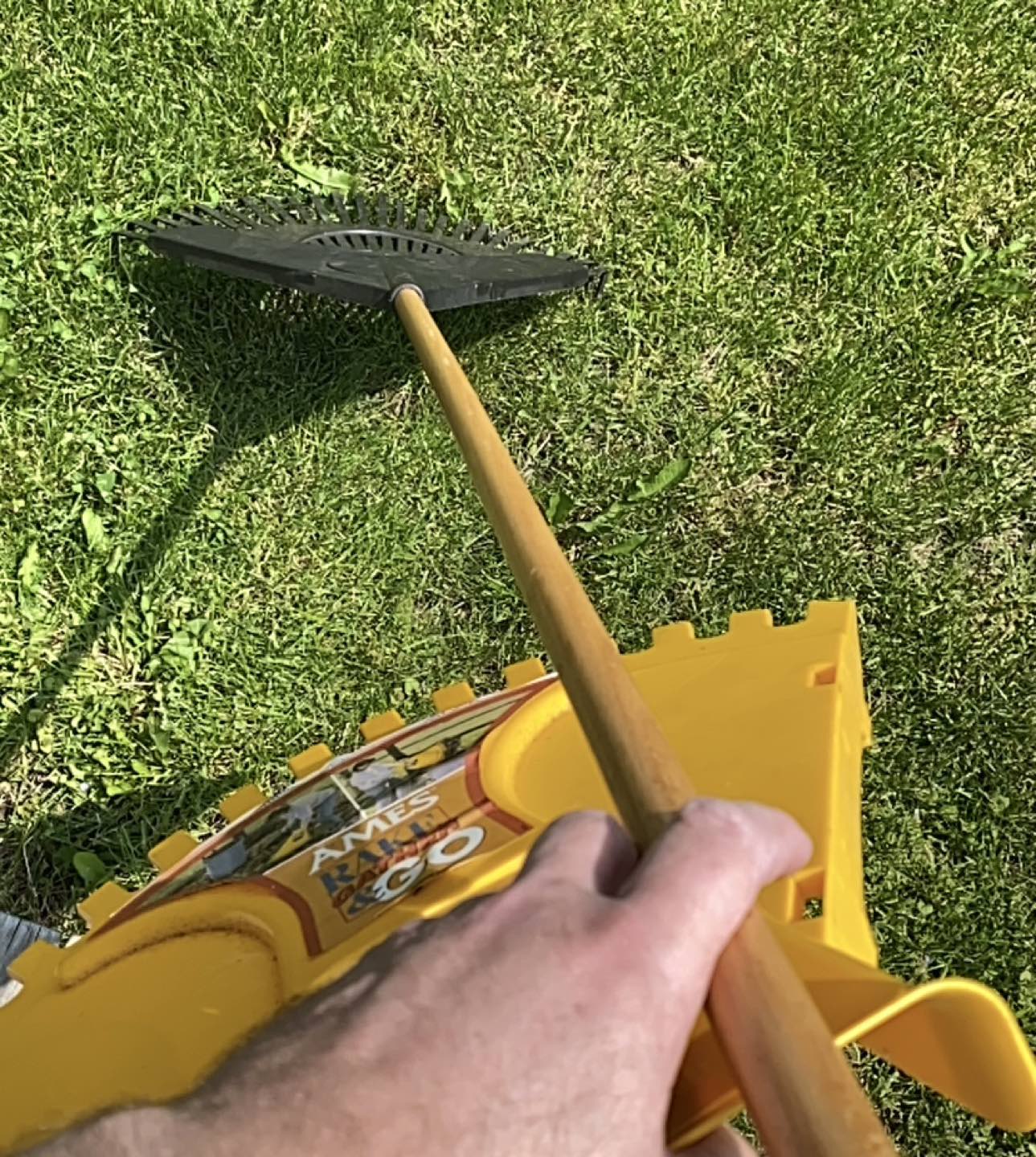 Rake, leaf rake: Ames “Rake Gather & Go” image indicator(3)