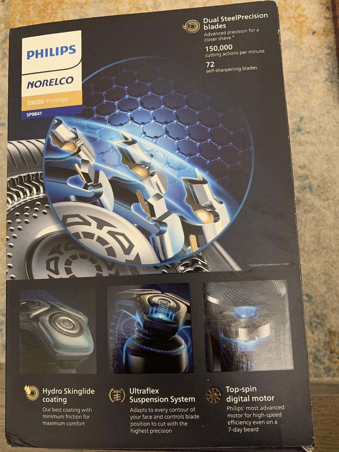 NEW Philips Norelco S9000 Prestige Wet & Dry Electric Shaver - photo 3