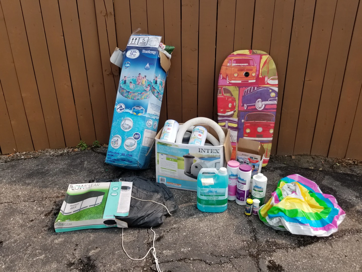 10' foot bestway kids swimming pool thumbnail