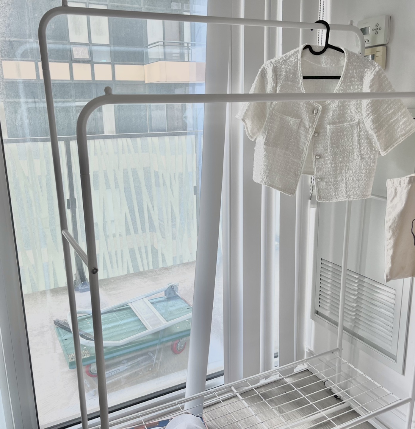 Clothes double rack