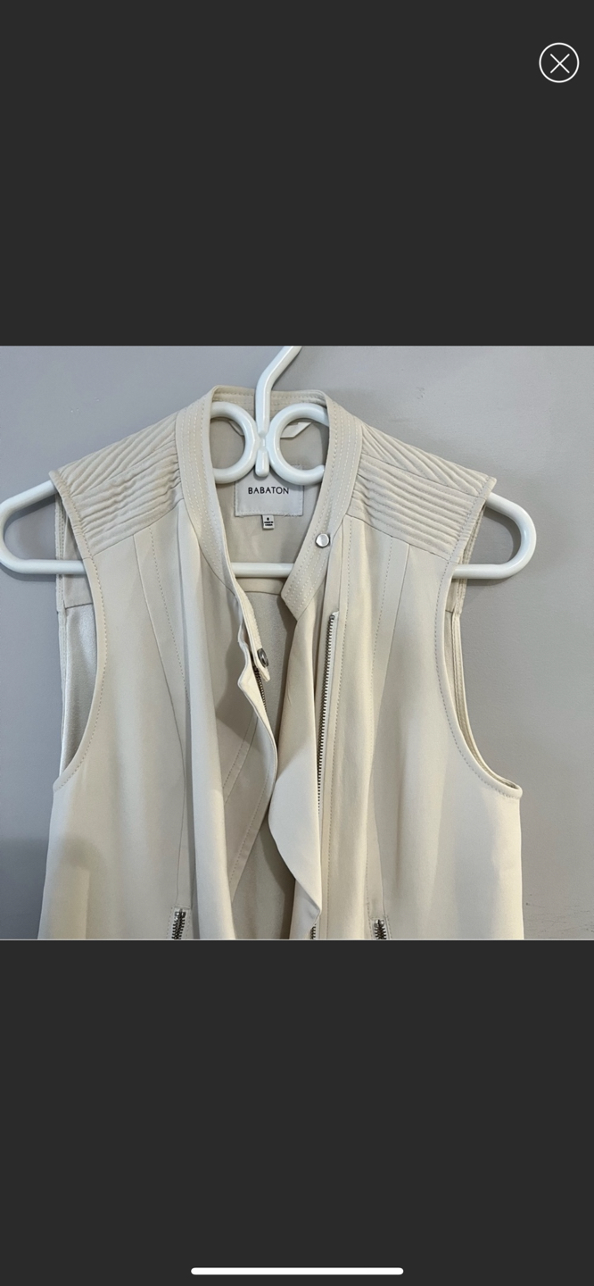 Aritzia Babaton Redford Moto Vest, Size 0 - photo 5