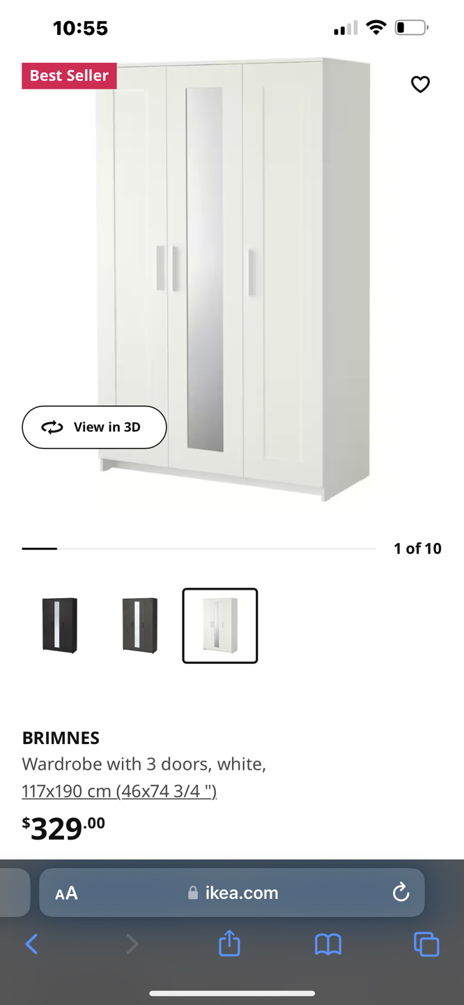 Wardrobe- ikea Brimnes wardrobe - photo 3