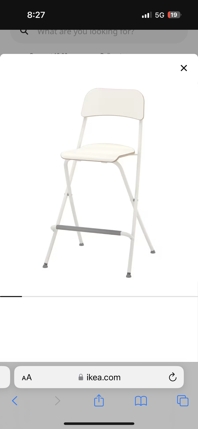 2 Ikea foldable bar stools ($30 each) - photo 3