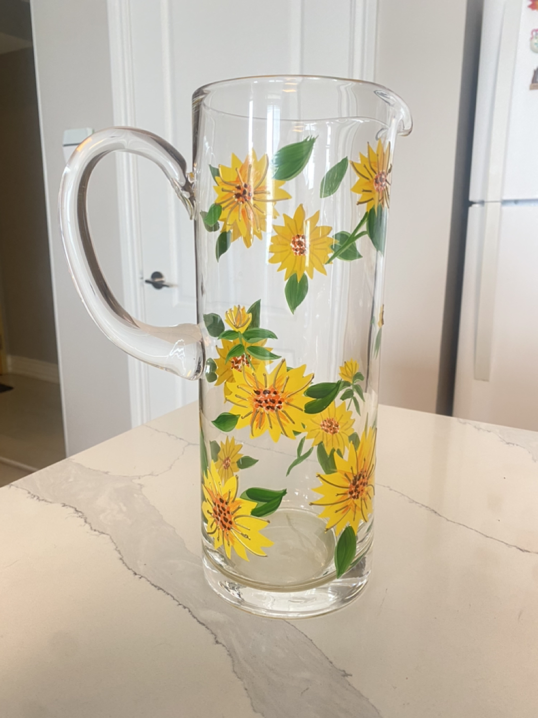 Flower glass pitcher - photo 2