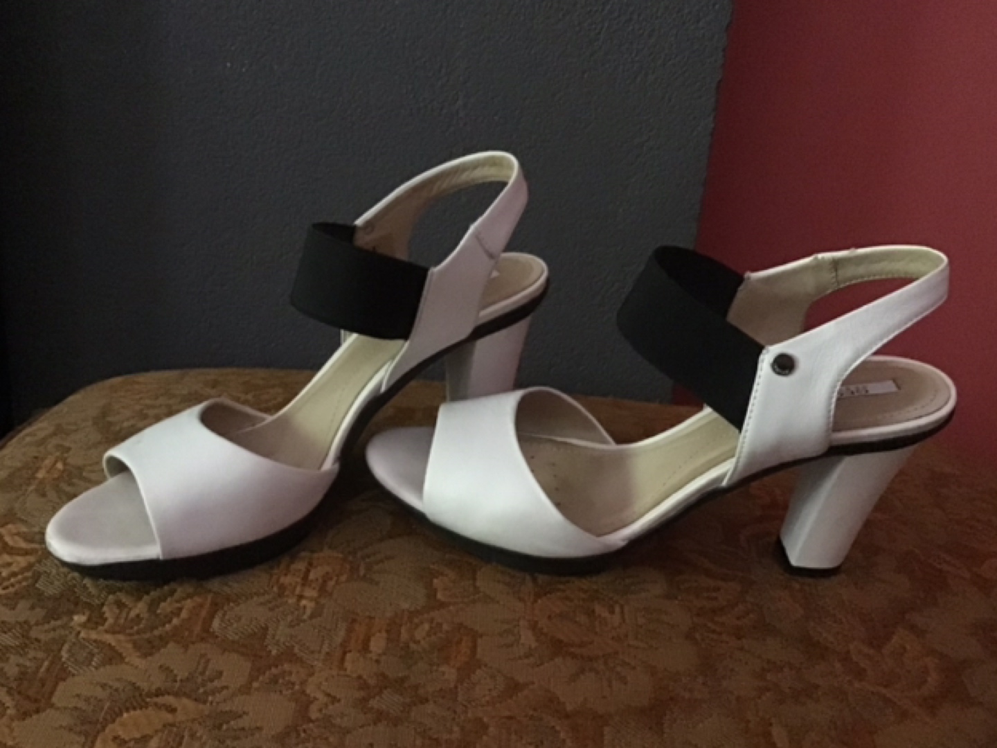 White sandals