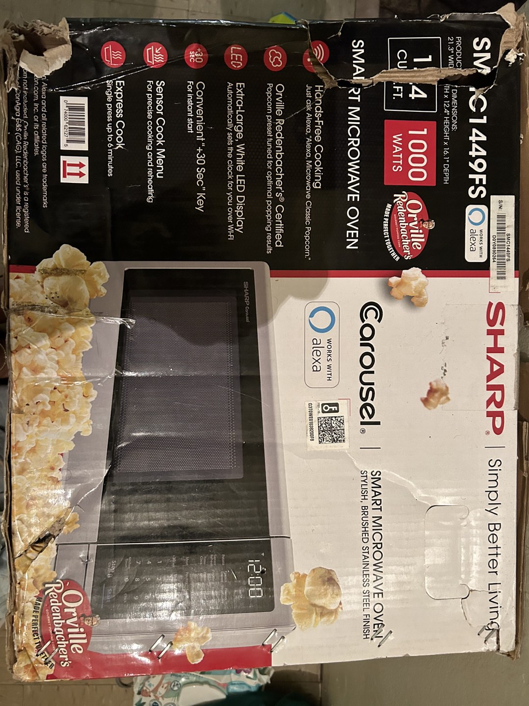 Sharp Smart Microwave Oven with Alexa Enable