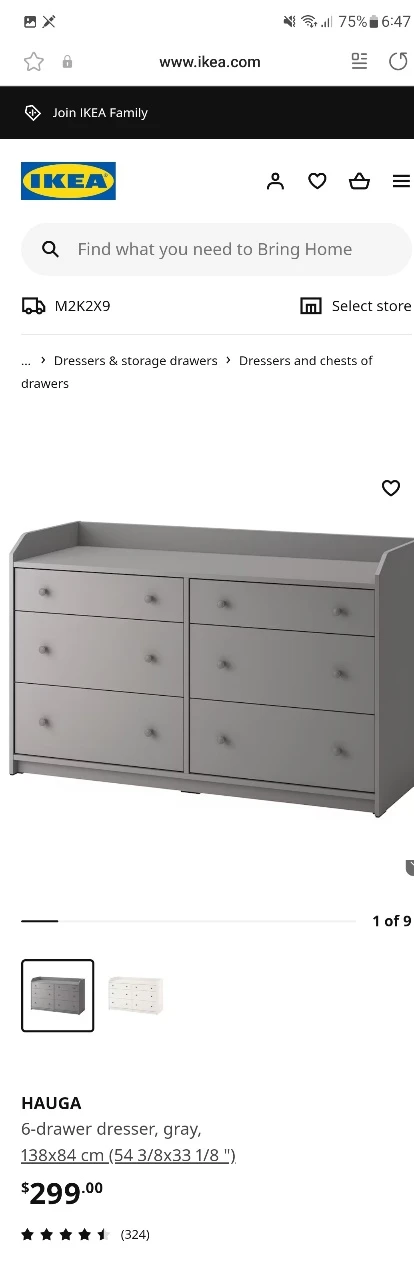 IKEA 6 unit dresser thumbnail