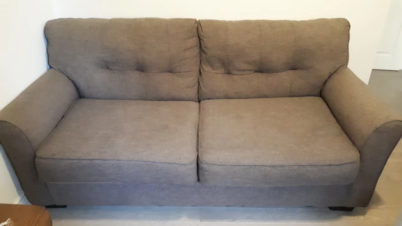Like New Beautiful Cozy Grey/Beige Sofa. $250 OBO