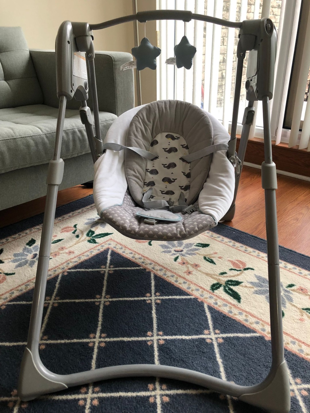 Graco Slim Spaces® Compact Swing - Humphry, Grey thumbnail