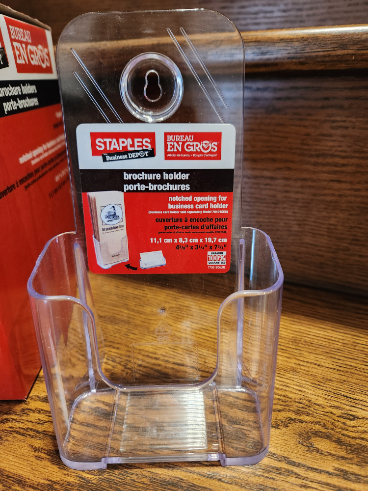 Brand New STAPLES 3 Brochure holders image indicator(4)