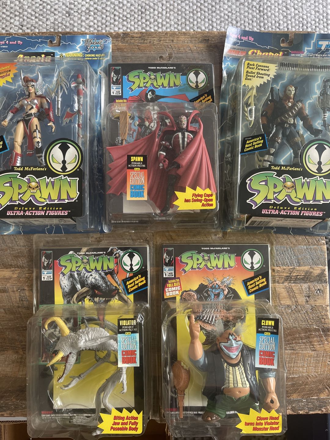 Set of 5 SPAWN Comic Book Figures thumbnail
