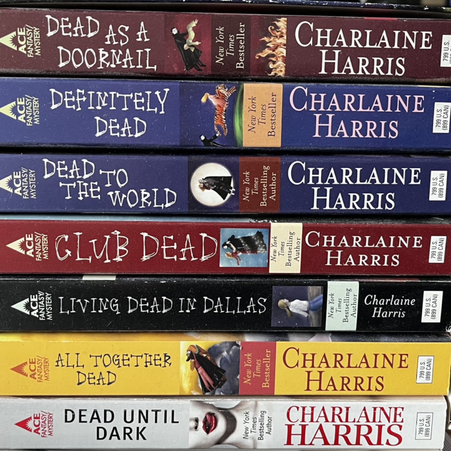 True Blood by Charlaine Harris - 7 paperback book set thumbnail