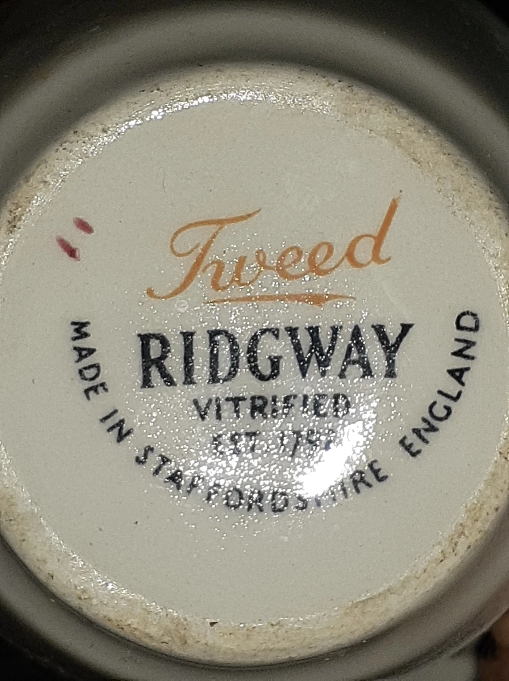 Vintage Tweed Ridgway 6 oz Cups image indicator(2)