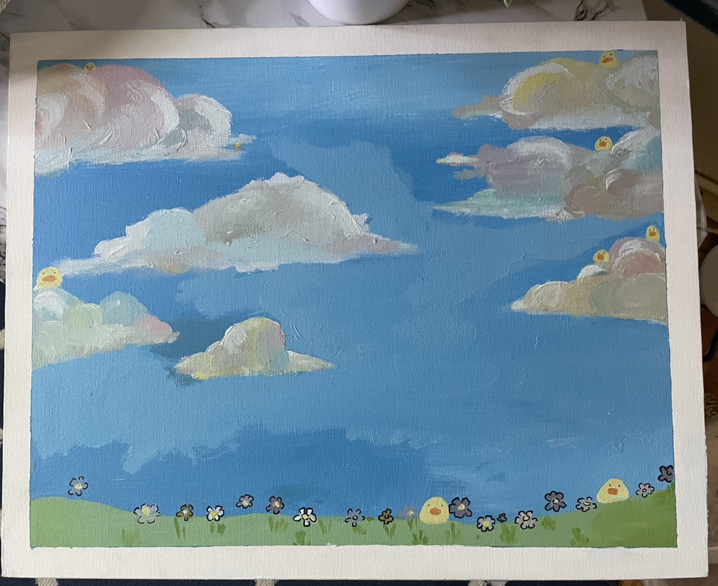 Painting on canvas