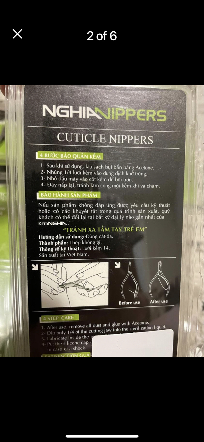 NGHIA NIPPERS CUTICLE NIPPERS C-06 Jaw14 & C-07 Jaw14 - photo 2