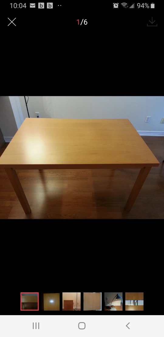 Wood table thumbnail