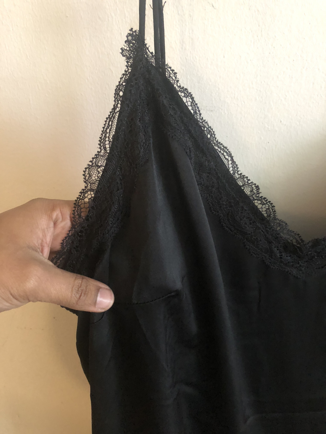 H&M slip dress with lace detailing