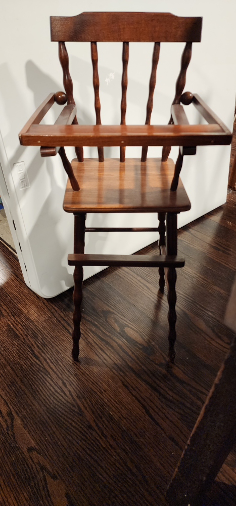 toy high chair for dolls thumbnail