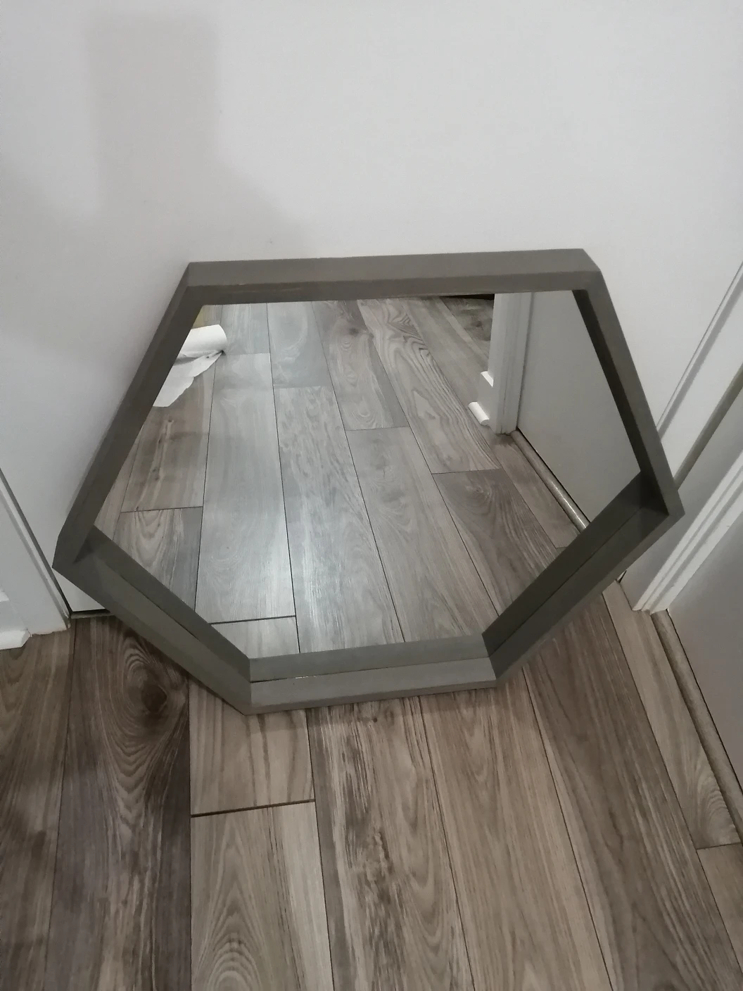 Hexagon Mirror Gray