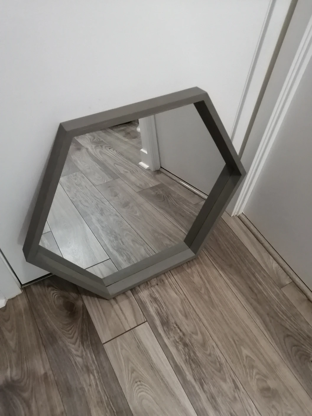 Hexagon Mirror Gray - photo 2