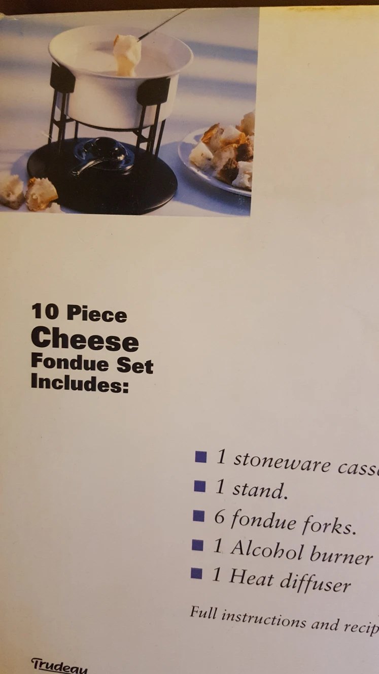 Trudeau Brand Cheese Fondue Bowl Set - photo 2