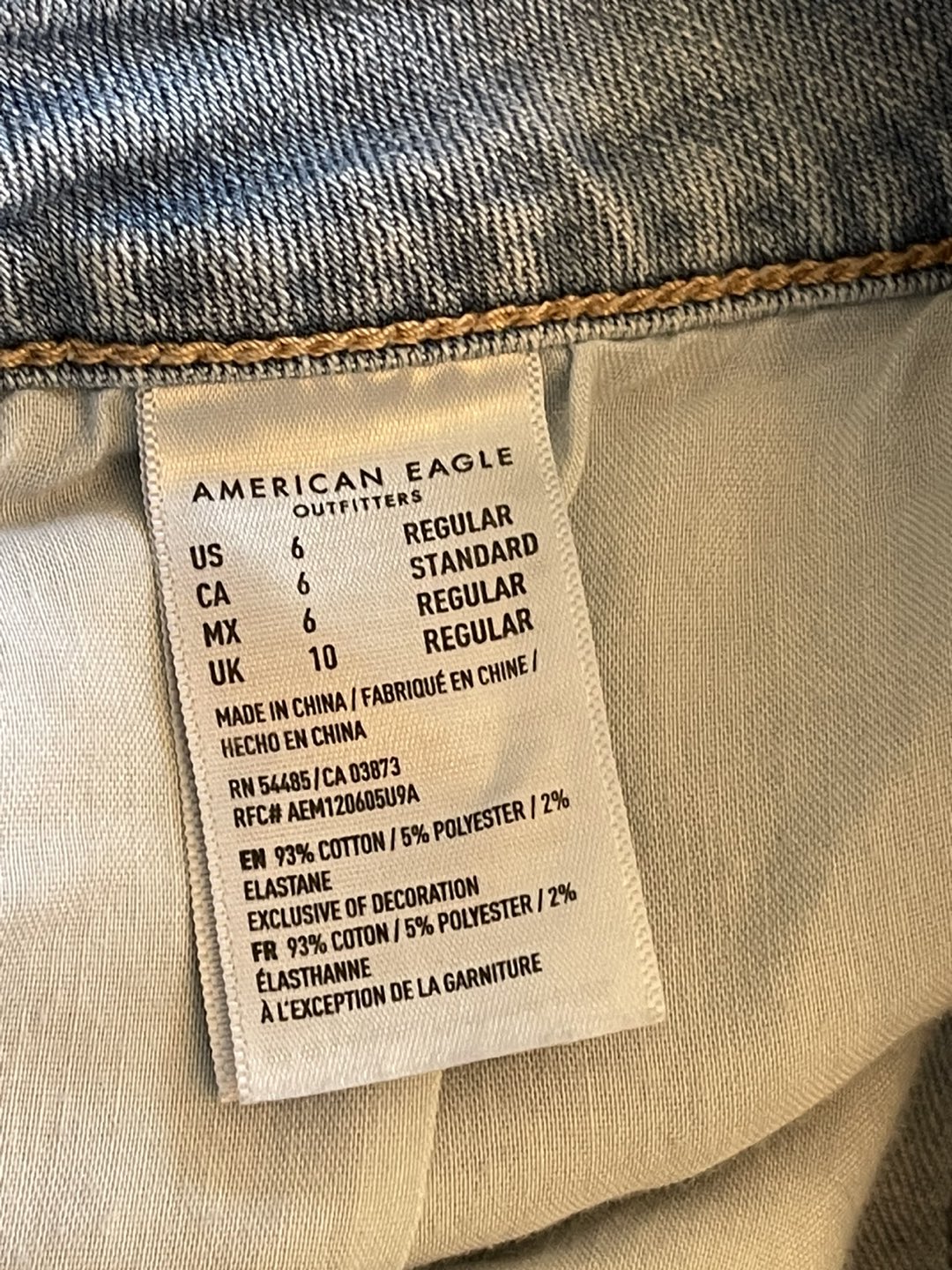 American Eagle Denim Mini Skirt women’s size 6 - photo 4
