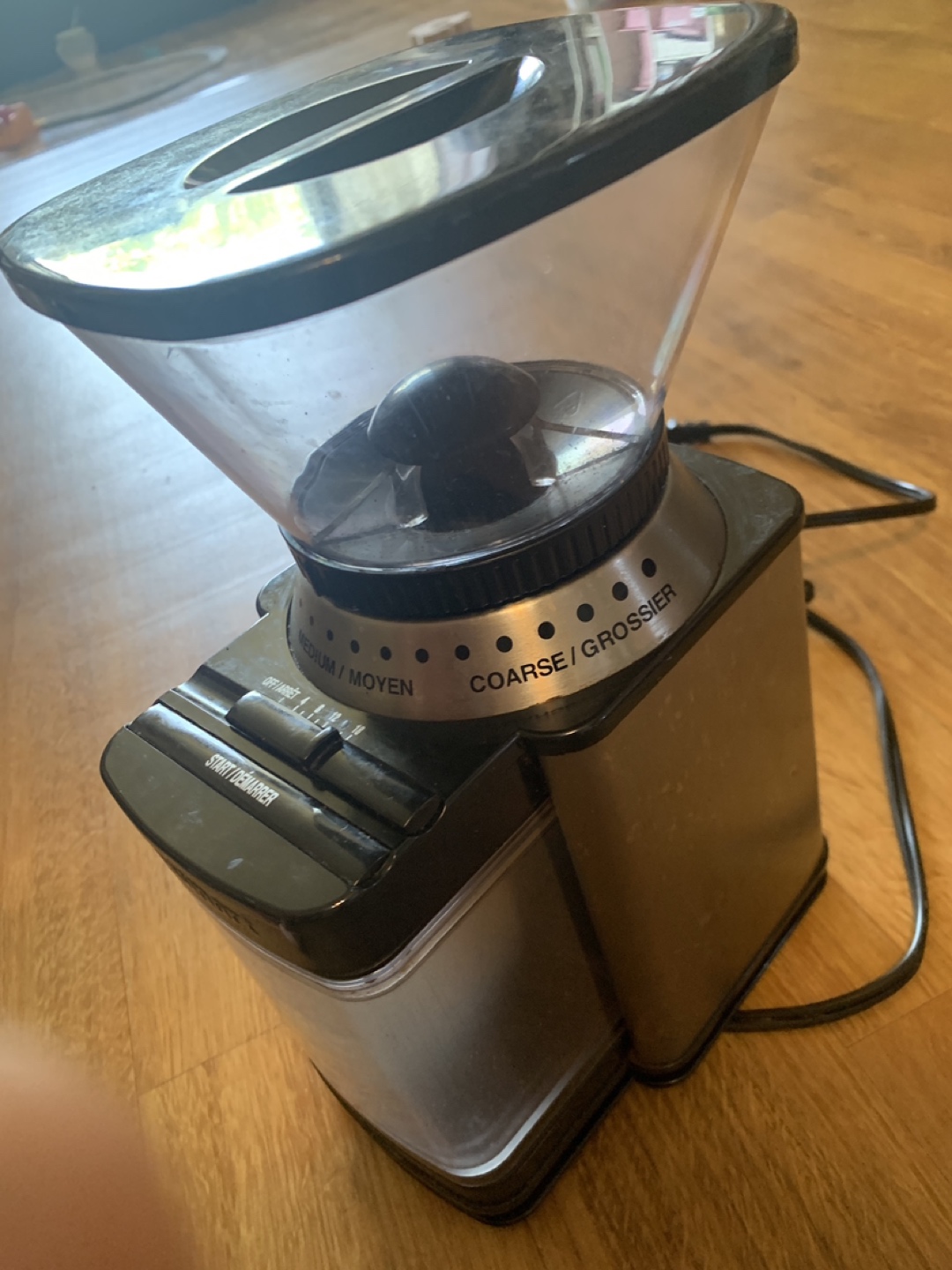 Cuisinart coffee grinder image indicator(3)