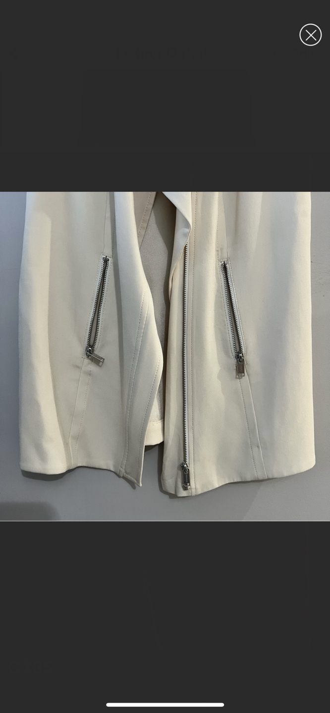 Aritzia Babaton Redford Moto Vest, Size 0 - photo 3