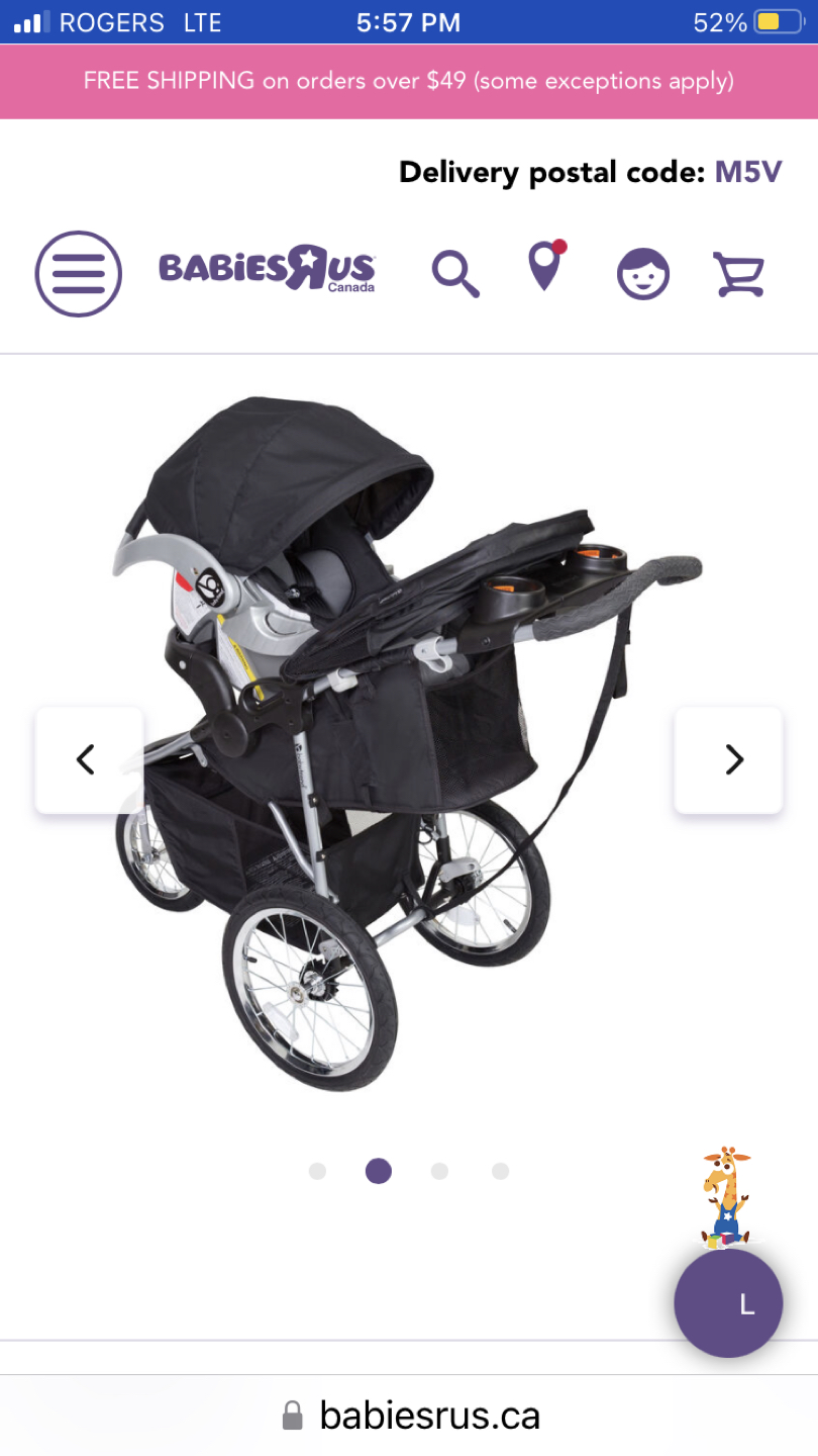 Stroller-Baby Trend Cityscape Jogger plus 2 stroller covers image indicator(7)