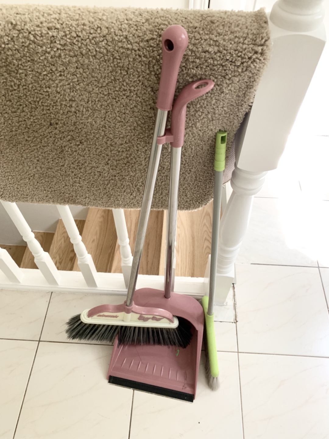 2 Brooms plus 1 dust pan thumbnail