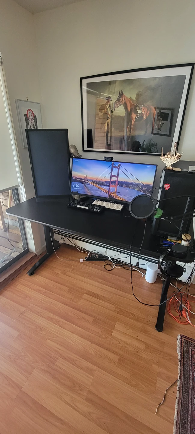motorized sit stand desk