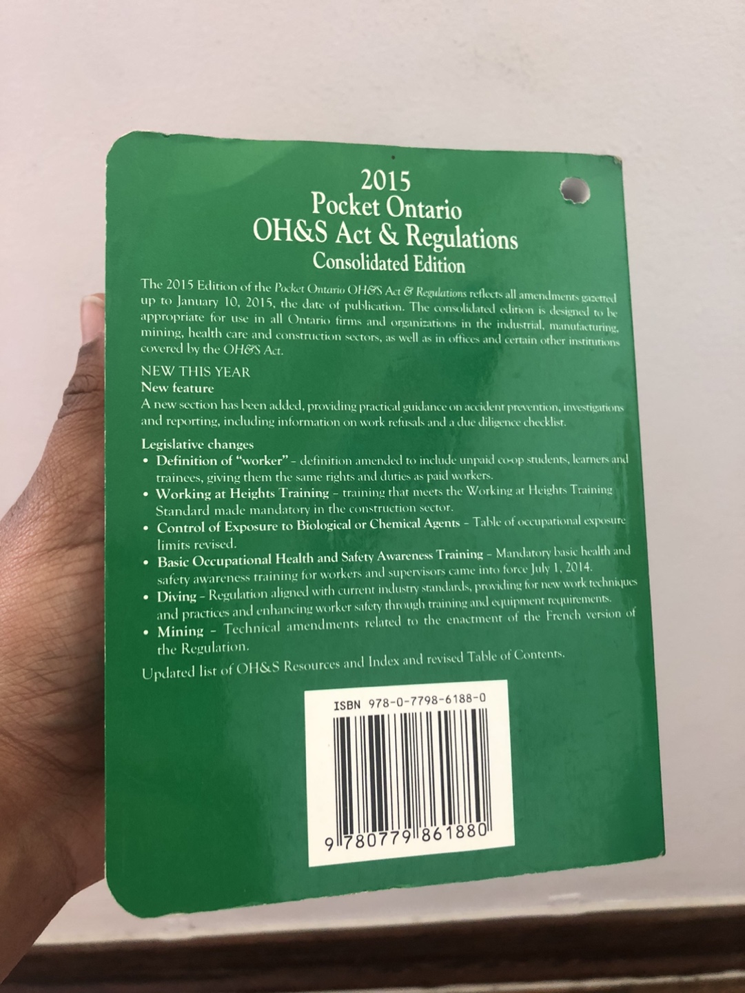 Pocket Ontario OH&S Act & regulations - photo 2