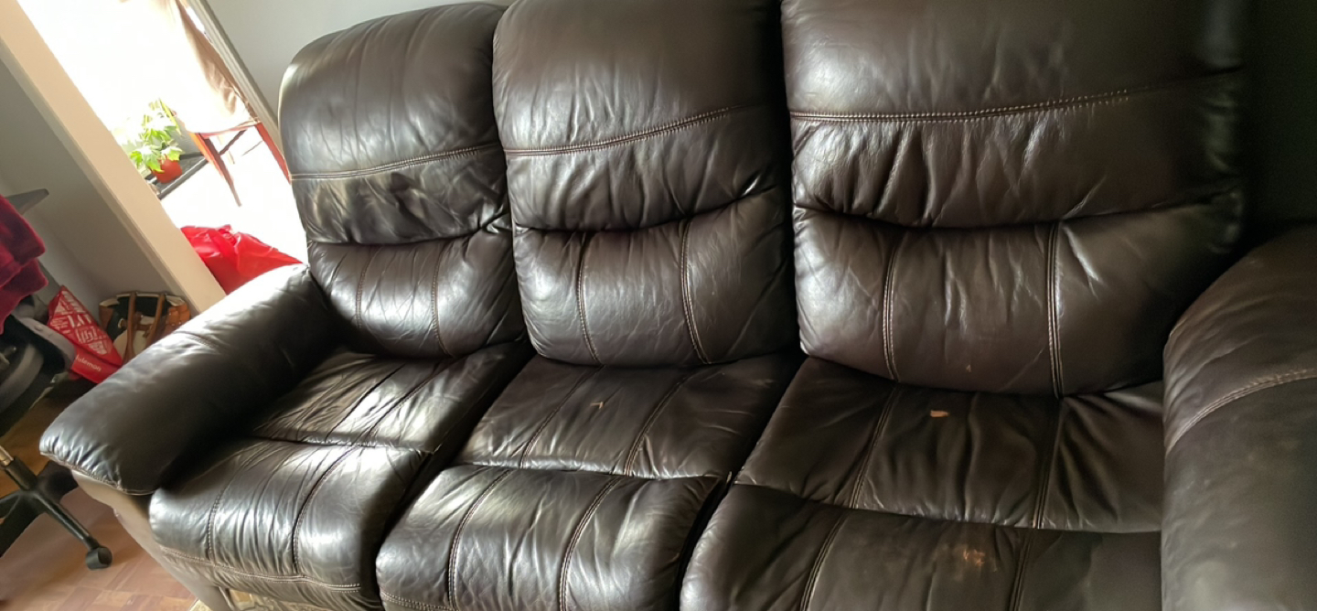 Reclining Sofa - Brown - photo 2