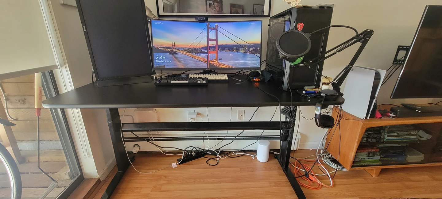 motorized sit stand desk - photo 2