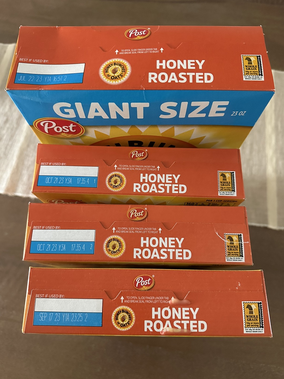Honey Bunches of oats Cereal- 4 boxes - photo 2