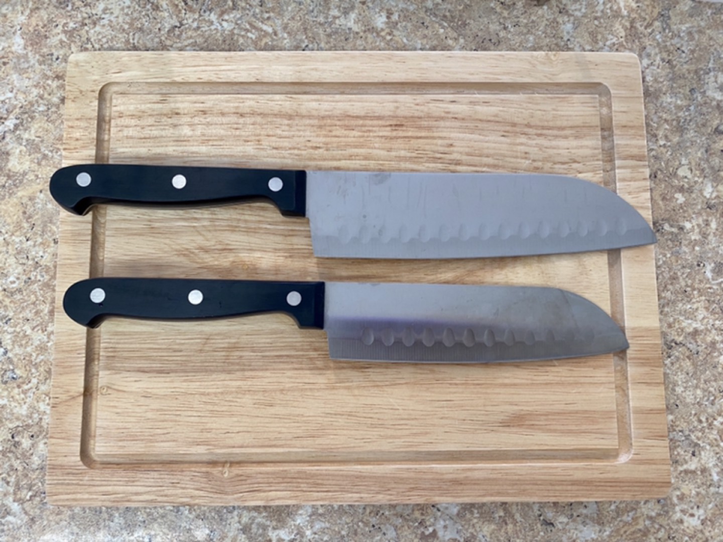 Master Chef knife set with wood cutting board image indicator(2)