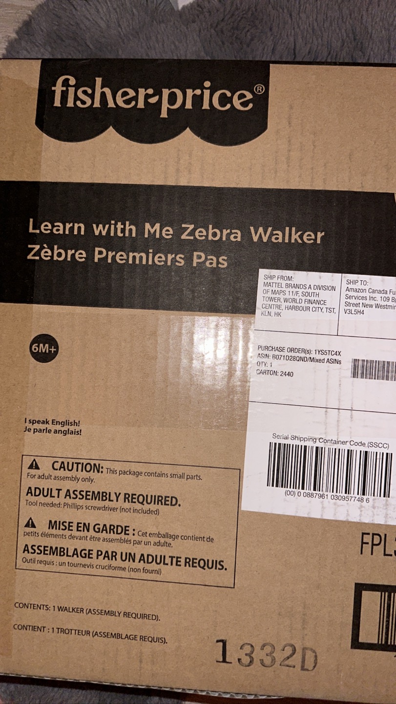 Fisher price learn to walk walker