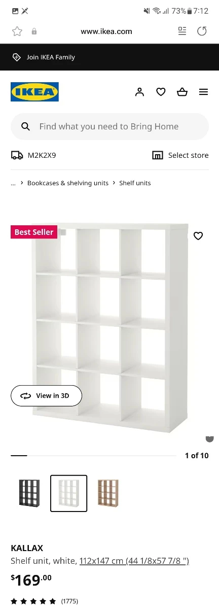 IKEA cube shelf/storage