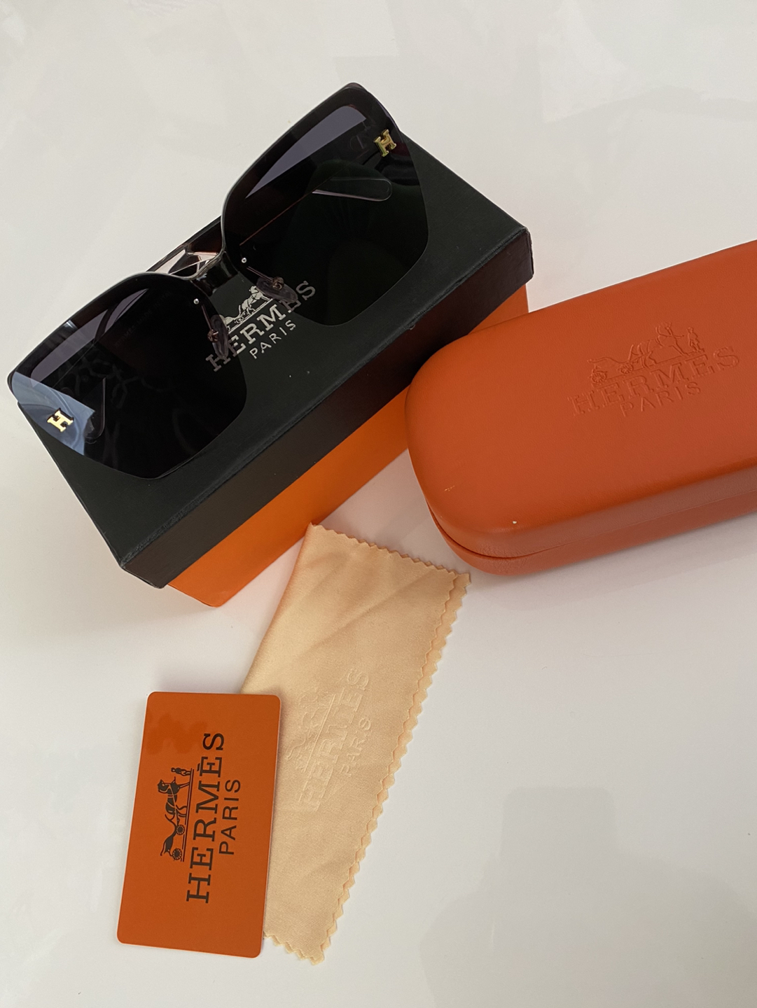 Oversized authentic Hermes sunglasses